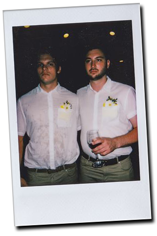 Dan and Julian at the wedding